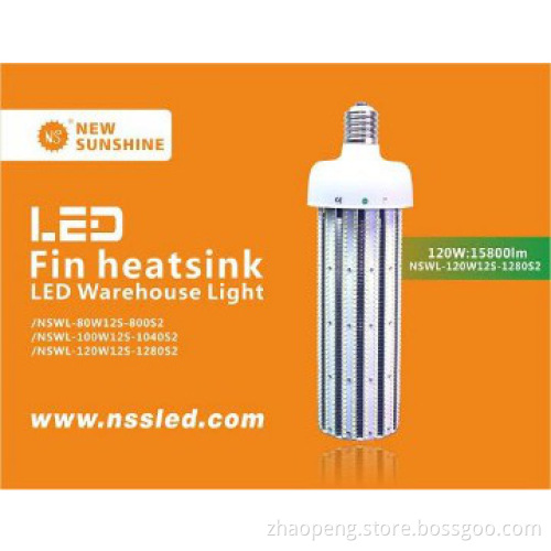 aluminum alloy led bulb lamp 120w aluminum outdoor high bay light